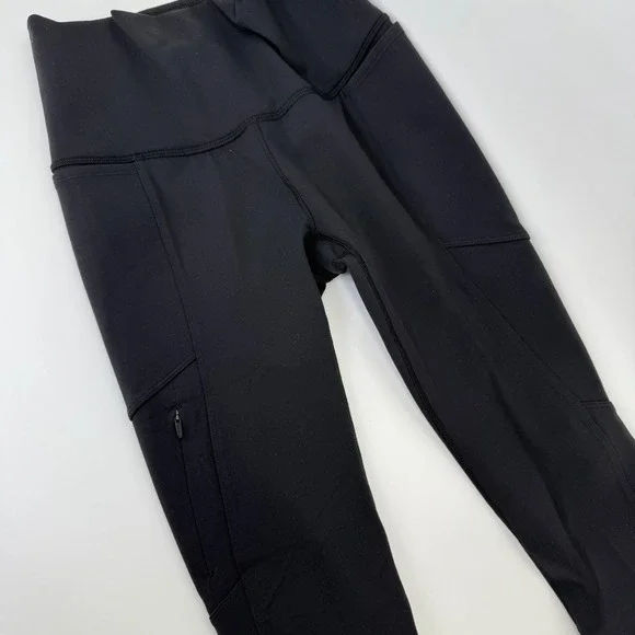 Calla Collection Black High Rise Full Length Fitted Leggings Size XS - Picture 7 of 8